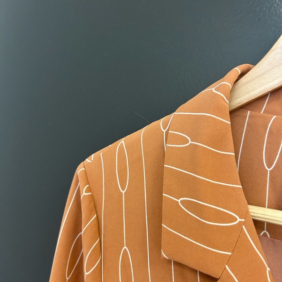 C/MEO Collective S EUC ultra wrap classic pattern blouse dress classic and lux - Picture 6 of 15